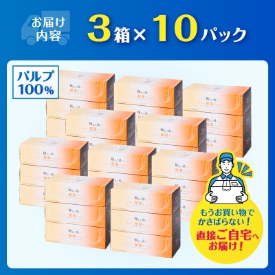 ボックスティッシュ 保湿デュー 30箱 保湿ティッシュ 日用品