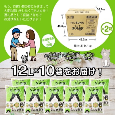 ネオ砂ひのき 12L×10袋 [sf002-030]