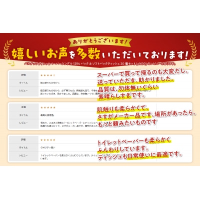 パルナップ トイレットペーパーシングル(12ロール×4パック)&ソフトパックティッシュ20個のセット