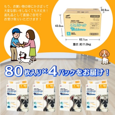 ネオシーツセレブ　ペットシーツ レギュラー 80枚入×4袋　高速シャットアウト吸収(a1747)