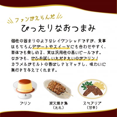 富士山クラフトビール24本 ジャパン・グレードビア・アワーズ2022金賞 レイヴンレッド(1829)
