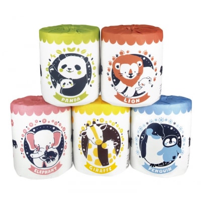 アニマルシリーズ 5種アソート トイレットペーパー [sf001-095]