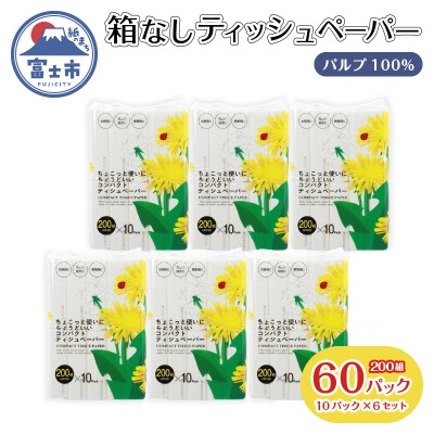 ティッシュ 60パック ソフトパック ティッシュペーパー アスト てんとう虫[sf068-018]
