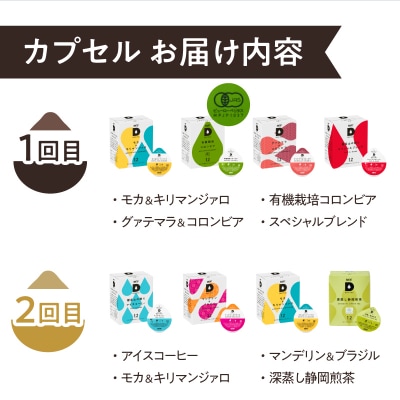 定期便 UCC DRIPPOD DP3(ブラウン)+カプセル1年分【3か月ごと4回配送】