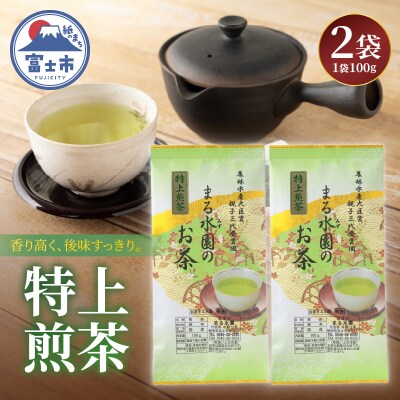 まるみず園の特上煎茶100g 2袋セット [sf002-529]