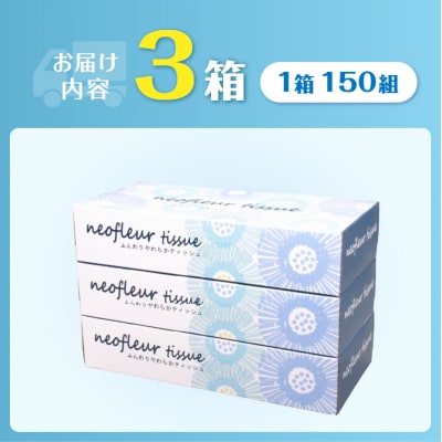 スリムボックスティッシュ 3箱 日用品 消耗品 備蓄 ティッシュペーパー [sf077-164]