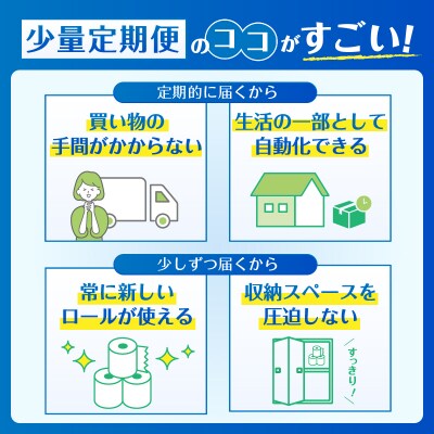 定期便【全3回毎月発送】Hanatabaトイレットペーパー シングル2パック