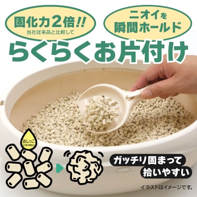 定期便【全3回 4ヶ月毎発送】ネオ砂クイック 10L×4袋トイレに流せる ネコ砂