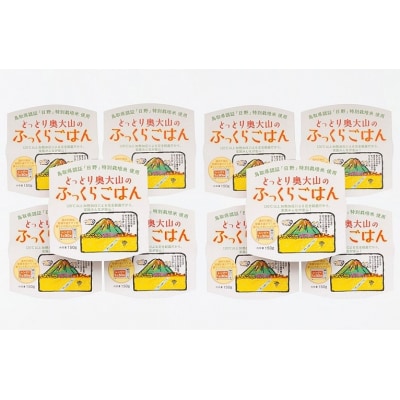 奥大山のふっくらごはん10個(レトルトパックご飯)特別栽培米コシヒカリ 0224