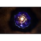 星取県キャンドル星降るミニキャンドル　ブルー【夜空】/　金木犀の香　神秘　癒し　1点もの　春の柚　