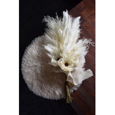 アネモネのスワッグ　shabby　White　ニュアンスブーケ　/　シック　可愛い　上品　春の柚　