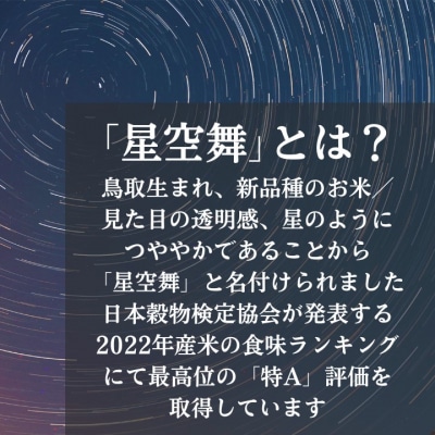 鳥取県産星空舞パックごはん(180g×3個)×12パック 計36食分 レトルト 1102