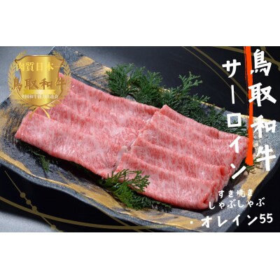 鳥取和牛オレイン55 サーロインしゃぶしゃぶすき焼き300g 牛肉 やまのおかげ屋 KF1257 