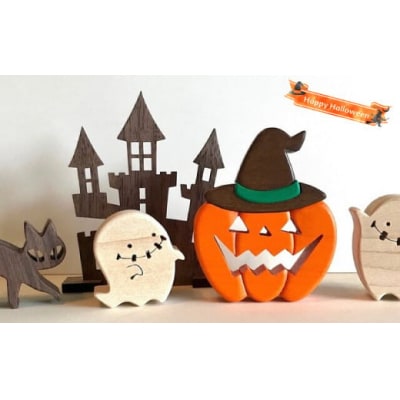 木から生まれたハッピーハロウィンセット