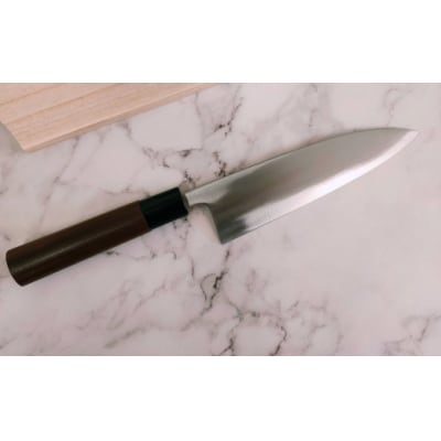 佐川町×須崎市コラボ品<ヒノキの木箱入り土佐打ち刃物万能包丁