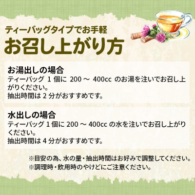 秋田県三種町産 ごぼう茶 ティーパックタイプ (1.5g×30包)×3袋|05_srk-020301