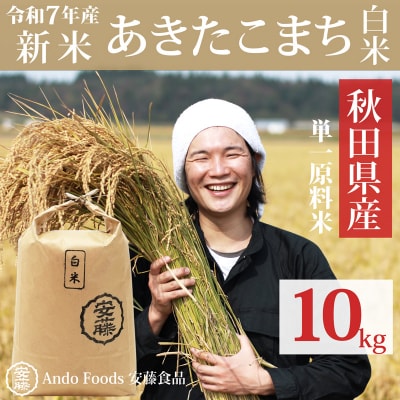 《令和7年産新米先行受付》あきたこまち 10kg 白米 |05_adf-072901s