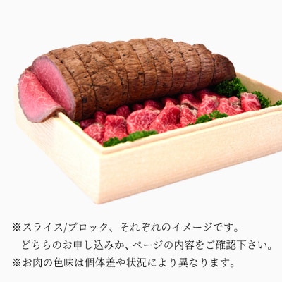 【復活!】黒毛和牛 ローストビーフ スライス 約400g《冷蔵》|05_skr-040701