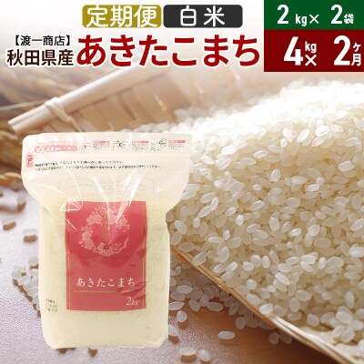 《定期便2ヶ月》 あきたこまち 白米 4kg 秋田県産 令和5年産|05_wti-010402