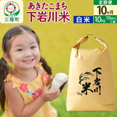 【R8年産 新米受付】《10ヶ月定期便》【白米】あきたこまち 10kg|05_sik-011010