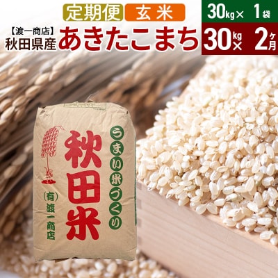 《定期便2ヶ月》 あきたこまち 玄米 30kg 秋田県産 令和5年産|05_wti-a23002