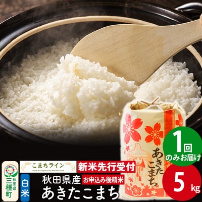 新米先行受付【白米】あきたこまち 5kg|05_kml-010501s