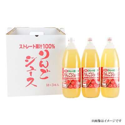 りんごジュース 1,000ml×3本 果汁100% ストレート|05_jsy-130301
