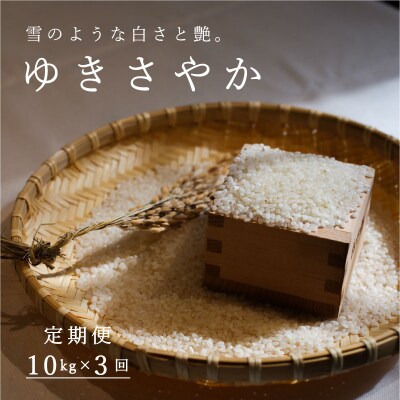 【令和6年産】長谷川農園ゆきさやか10kg3回コース『定期便』【U-009】