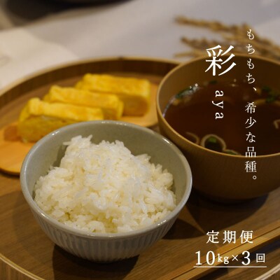 【令和6年産】長谷川農園彩10kg3回コース『定期便』【U-011】