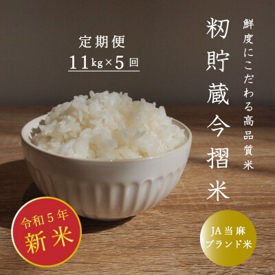 きたくりん精米(5回コース)『定期便』【A-023】