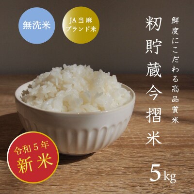 令和5年産新米先行受付 無洗米 5kg 籾貯蔵今摺米きたくりん 【A-025】