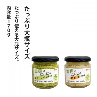 にんにくオリーブオイル漬け大瓶(170g)×2個セット万能調味料【AK-006】