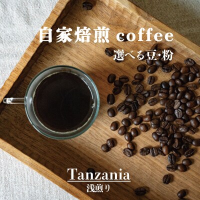 シングルコーヒー豆(タンザニア浅煎り)90g×3袋【W-028】1