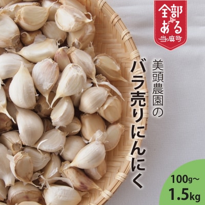 訳ありにんにくバラ(100g)北海道美頭農園産ニンニク【AK-020】