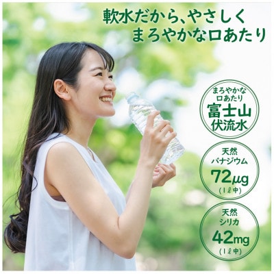富士山麓　名水百選の天然水　みずごこち　ラベルレス　500ml×24本