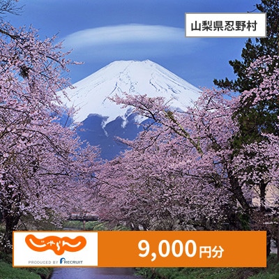 【じゃらんふるさと納税クーポン】 山梨県忍野村でつかえる9,000円 クーポン