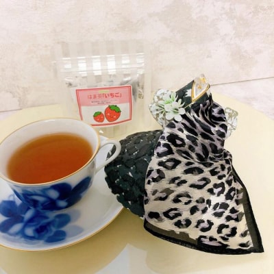 飛沫防止食器カバー《華姫(R)》&はま茶セット(華姫1個ブラック+はま茶いちご)