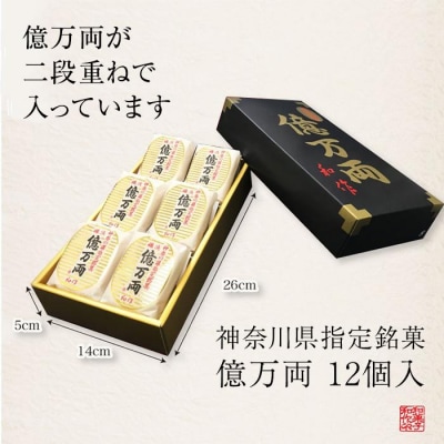 億万両12個入り(最中)【億万両本舗】