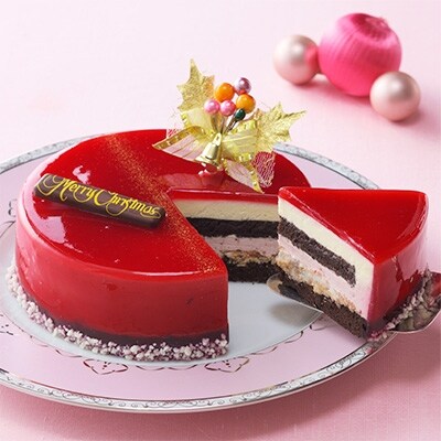 銀座コージーコーナー クリスマスケーキ≪グラサージュルージュ≫(5号)