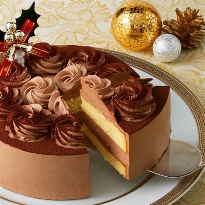 銀座コージーコーナーのクリスマスチョコレートケーキ(5号)