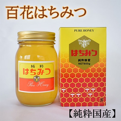 【純粋国産】和歌山県産百花はちみつ約600g(日高町)