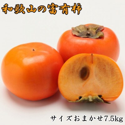 和歌山産富有柿 約7.5kg サイズおまかせ 【日高町】