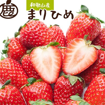 <4月より発送>朝摘み毬姫約600g(300g前後×2P)【和歌山ブランド苺】【いちごを農家直送】