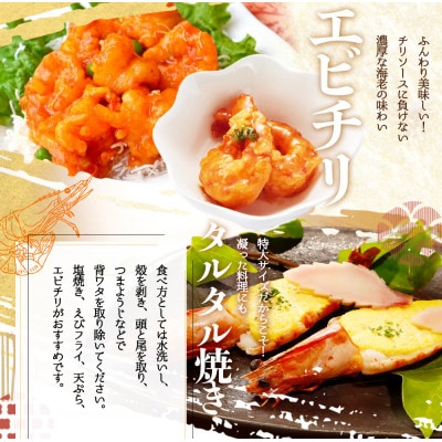 紀州和歌山産天然足赤えび540g(270g×2パック)　化粧箱入