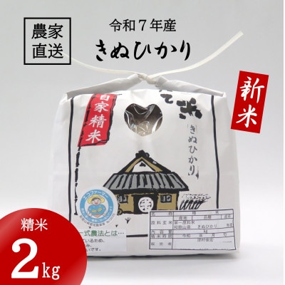 ★令和7年産新米★ 米「きぬひかり」2kg (令和7年10月～順次発送)
