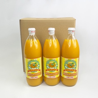 和歌山有田産100%温州みかんジュース 970ml×6本セット【日高町】