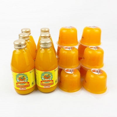 和歌山有田産みかんジュース6本とみかんゼリー12個セット