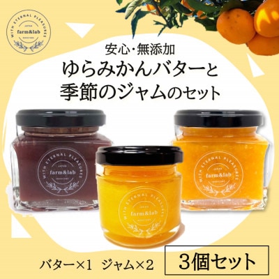 【安心・無添加】みかん農家がつくった「みかんバターと季節のジャム」のおいしい朝食セット(計3個入)