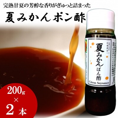 お鍋にはこれ!湯浅醤油を使用した「夏みかんポン酢」2本