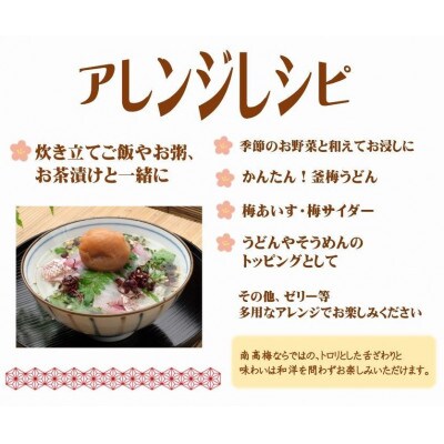 紀州南高梅しそプレミアム塩分約6%(500g)